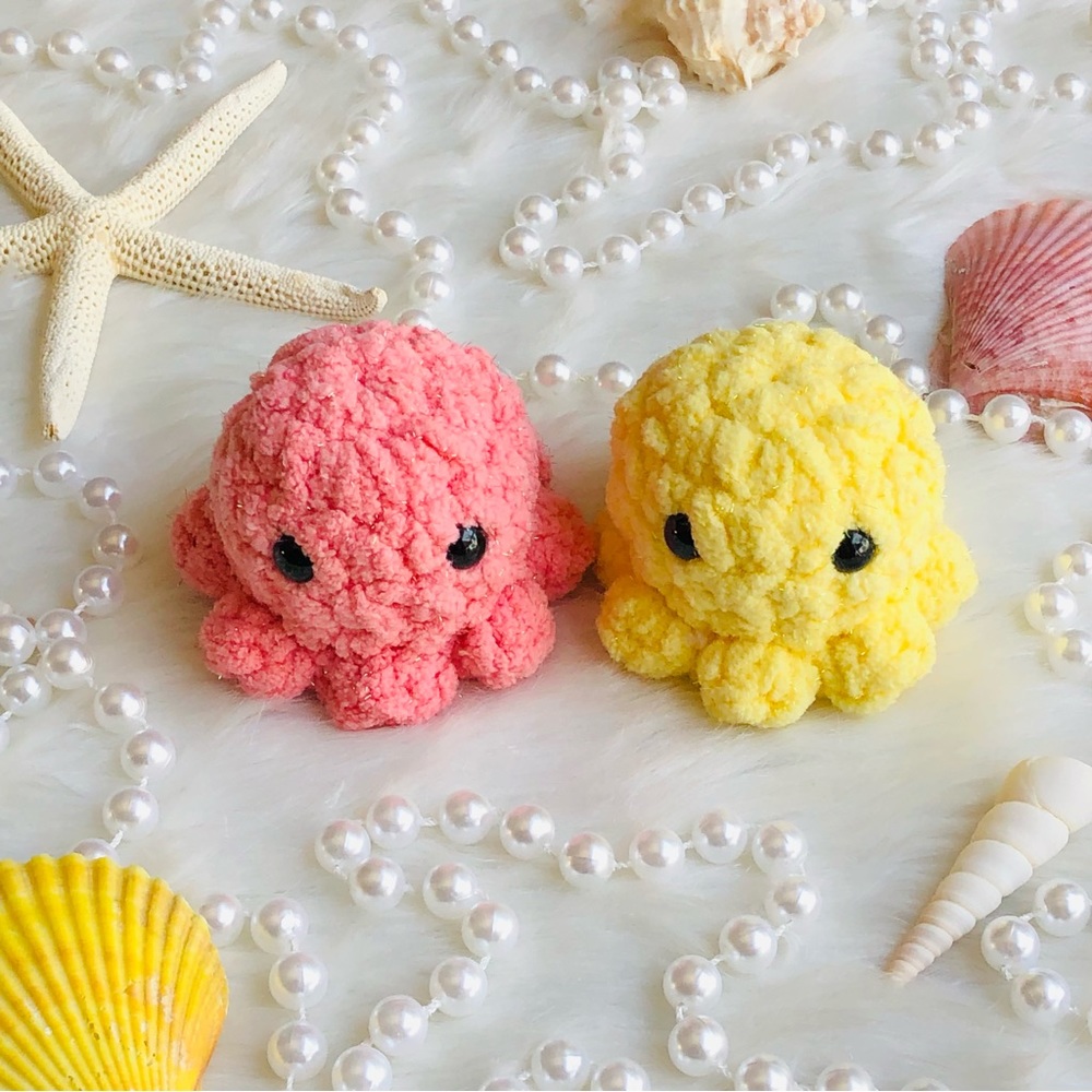 Handmade Crochet Octopus Buddies 2 pc